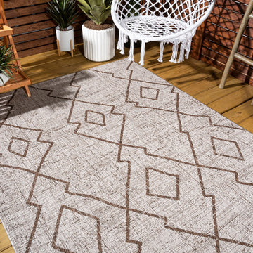 Carwa Tribal Diamond Trellis Indoor/outdoor Area Rug